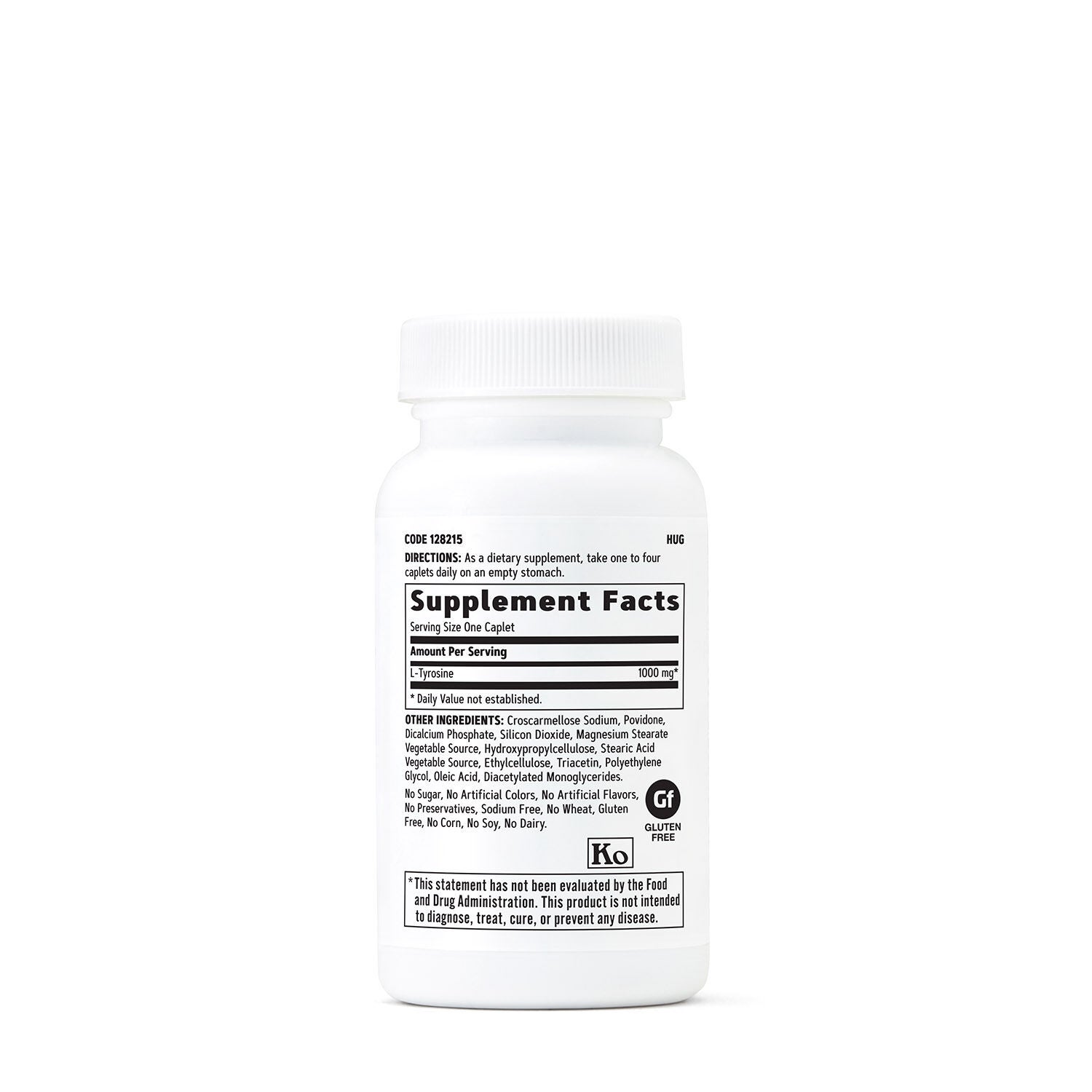L-Tyrosine 1000 MG - 60 Caplets (60 Servings)  | GNC
